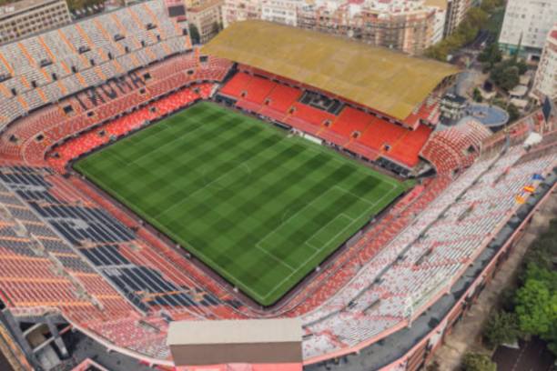 Estadio de Mestalla en Valencia ubicado en el barrio de El Pla del Real