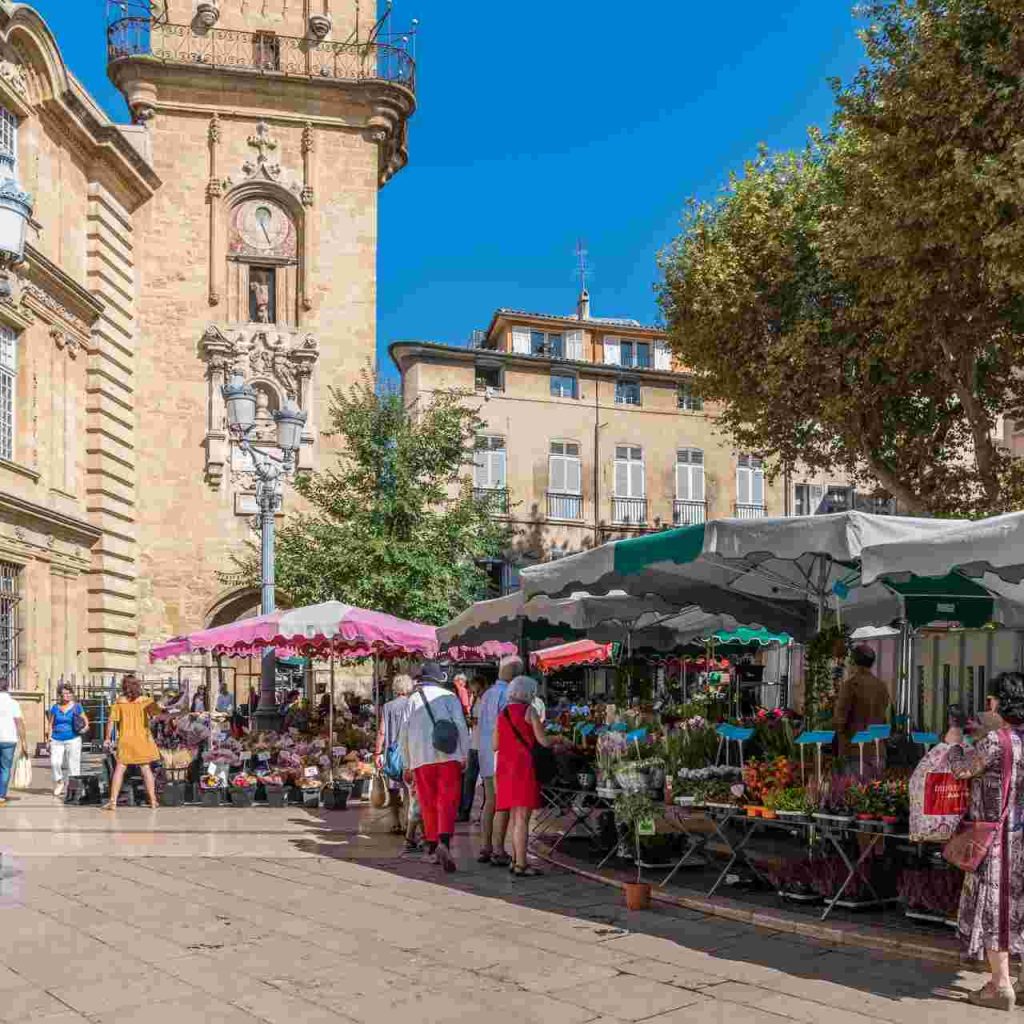 Aix-en-provence y Provenza mercados